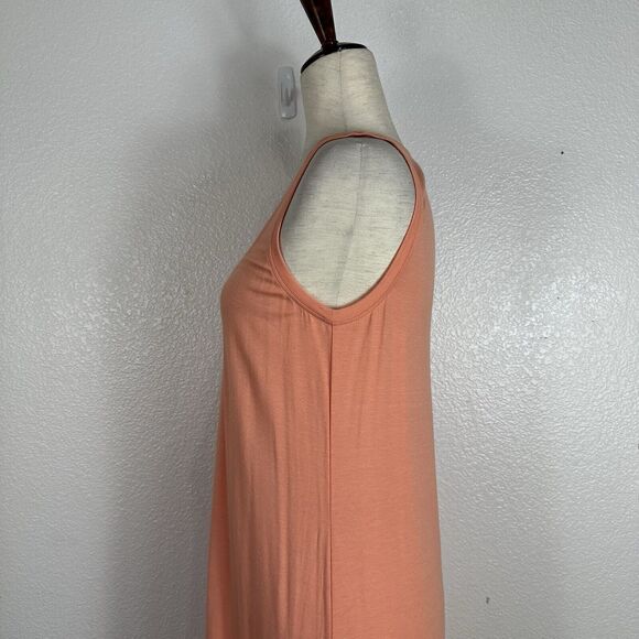 Tommy Bahama Dress Women Small Coral Peach Jersey Knit Shift Tank Coverup Beach - Picture 7 of 11